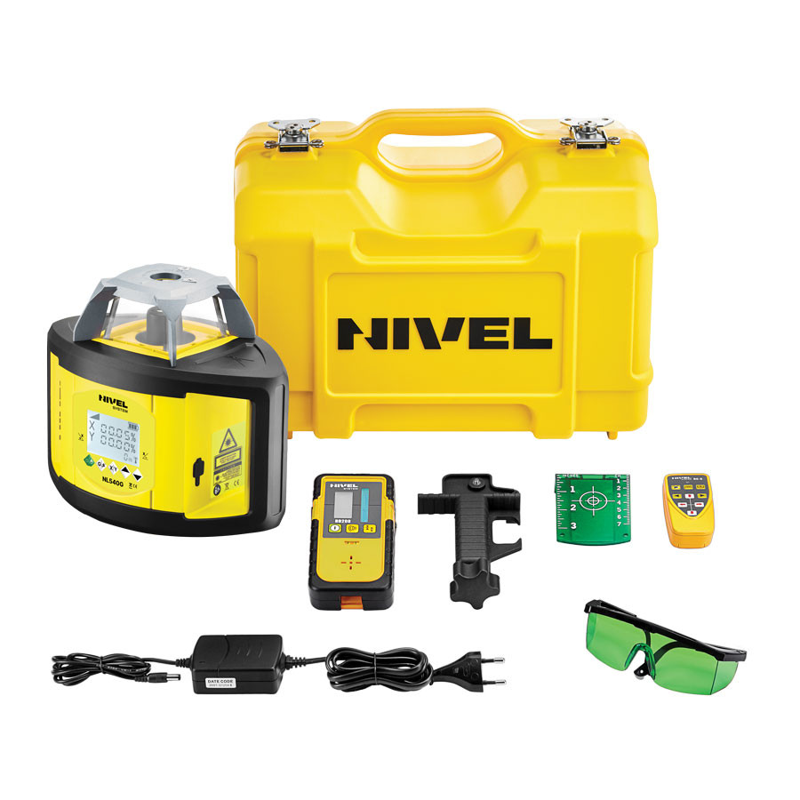Niwelator laserowy rotacyjny Nivel System NL540G Digital samopoziomujący