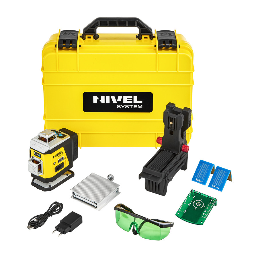 ZESTAW Laser krzyżowy Nivel System CL4B niebieski + statyw SJJM1EX + czujnik RD800