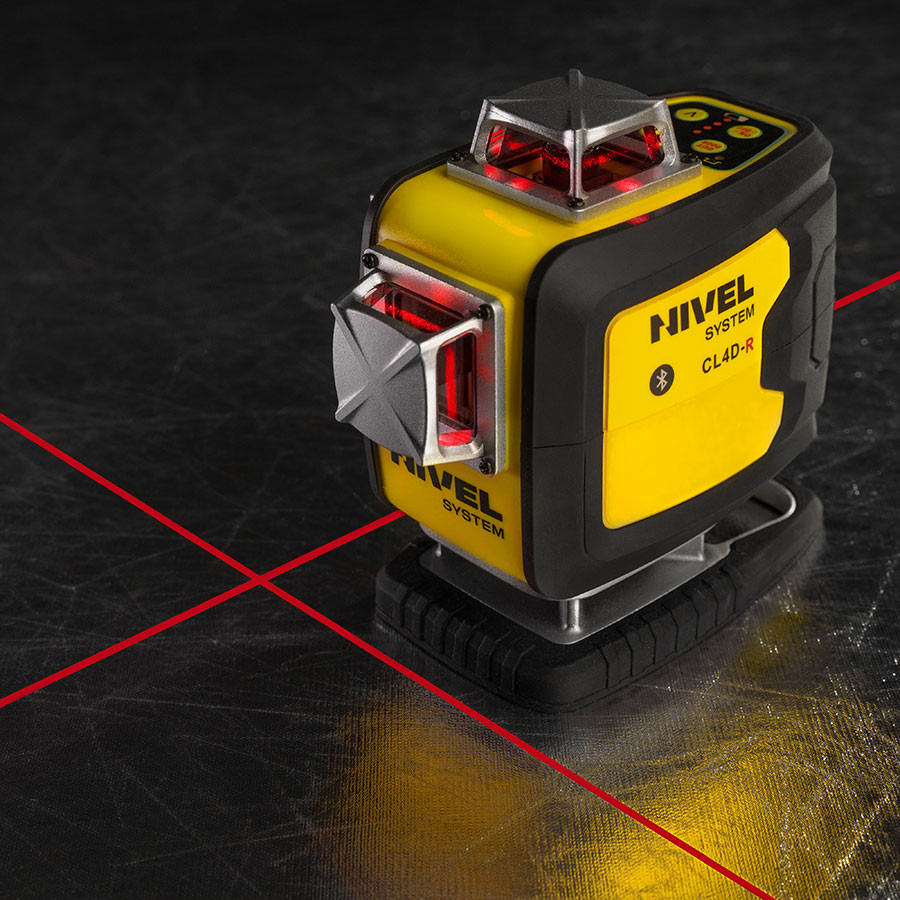 ZESTAW Laser krzyżowy Nivel System CL4D-R czerwony + statyw SJJM1EX + odbiornik CLS4 + łata LS24