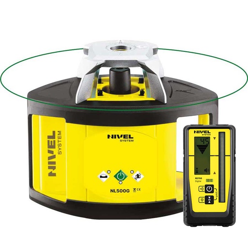[NL500G-DIGITAL-zestaw1] ZESTAW Niwelator laserowy rotacyjny Nivel System NL500G DIGITAL + statyw SJJ1 + łata LS-24